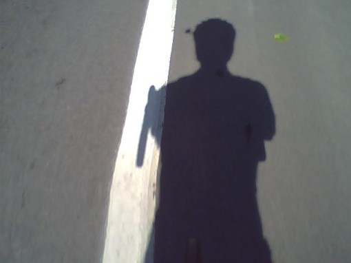 Every rider with a camera eventually takes the obligatory "shadow" shot, Owego, NY