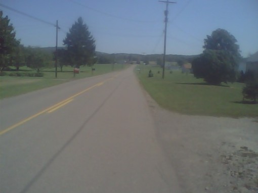 The start of the hill that did me in<br />Stanton Hill Rd, Lounsberry-to-Owego.<br /><strong>No trees!</strong>